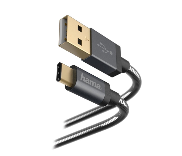 HAMA USB - USB-C 1,5M METAL czarny - 1382073 - zdjęcie 5